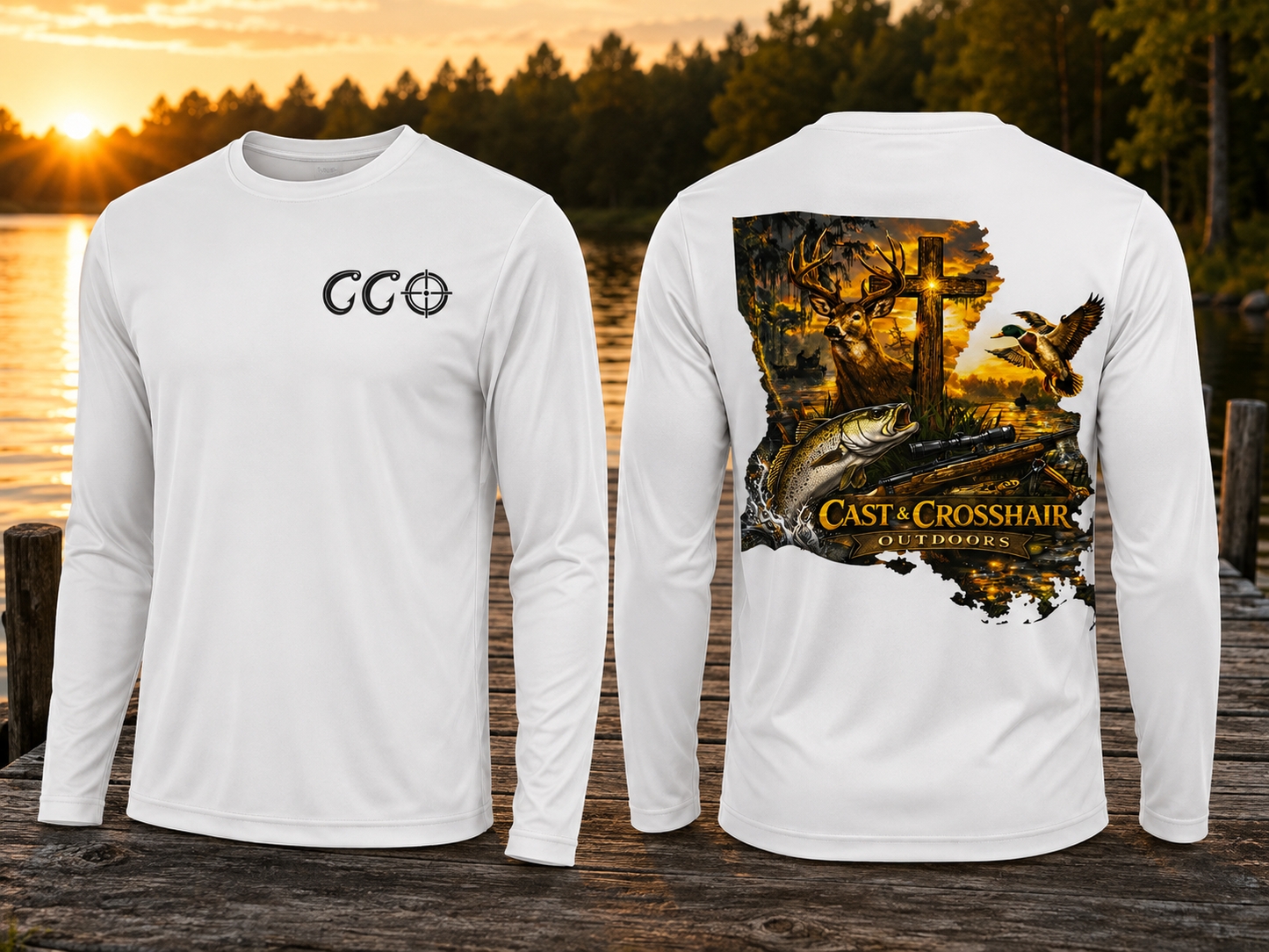 CCO Louisiana Youth Long Sleeve Performance Tee